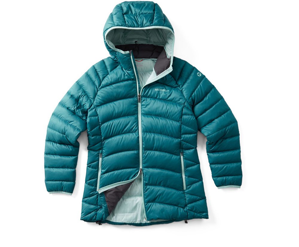 Merrell Jackets Blue - Ridgeline Thermo Parka - Womens 14PMBARNJ
